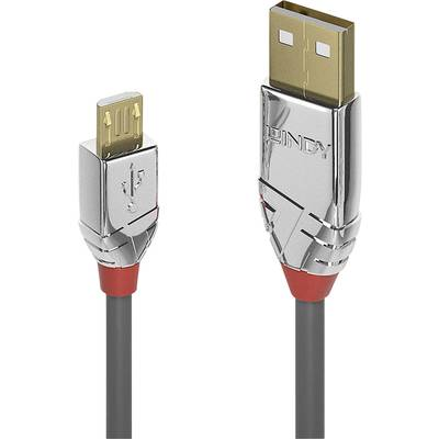 Lindy 36654 USB-kabel USB 2.0 5 m USB A Micro-USB B Grijs