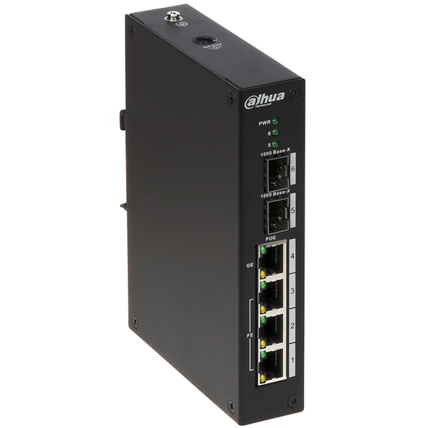 Dahua PFS3206-4P-96 PoE Gigabit Switch Fekete