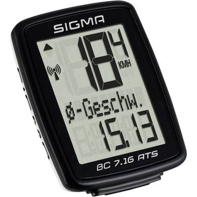 Vezeték nélküli kerékpár komputer, kódolt, Sigma BC 7.16 ATS (07162)