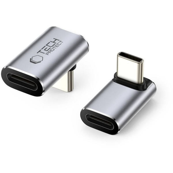 Szögletes adapter Tech-Protect Ultraboost AA02 USB-C - szürke