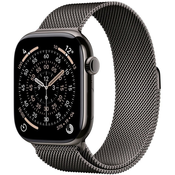 Apple Watch Series 11 GPS + Cellular 42mm palaszürke titán tok milánói szíj