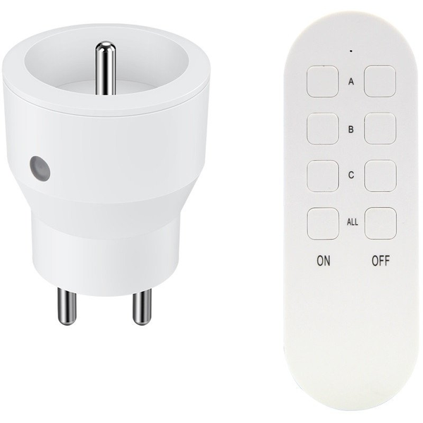 MINI Vezeték Nélküli Konnektor Szett, Távirányítóval 1+1, 2300W