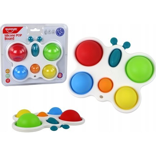 Lean Toys Szilikon Tábla Színes Pillangó Pop It Oktatási (16306)