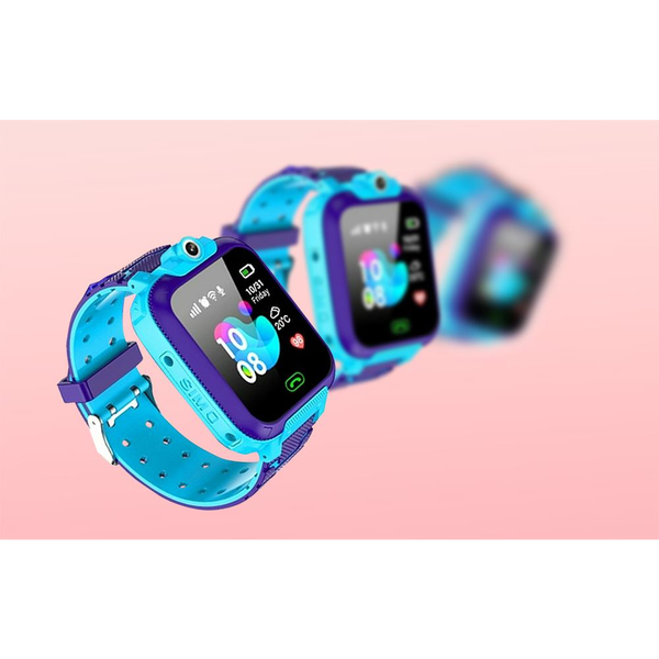 XO H100 смарт часовник за деца със синя силиконова каишка