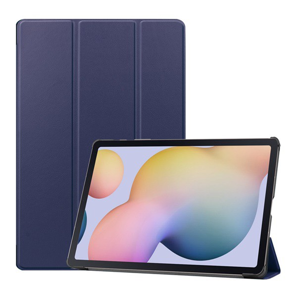 Калъф за таблет Gigapack, Със стойка, Кожа, За Samsung Galaxy Tab S7 Plus LTE 5G (SM-T976), Тъмносин