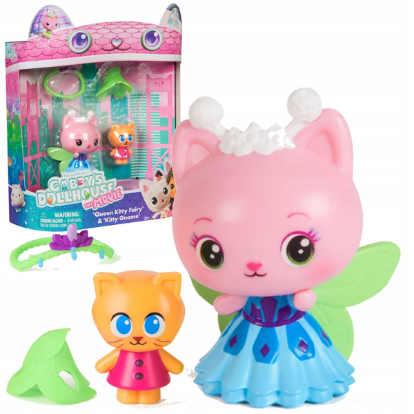 Spin Master Gabi babaháza: A film figura játékszett, 2 db-os - Királynő Kitty és Mini Kitty (6074330)