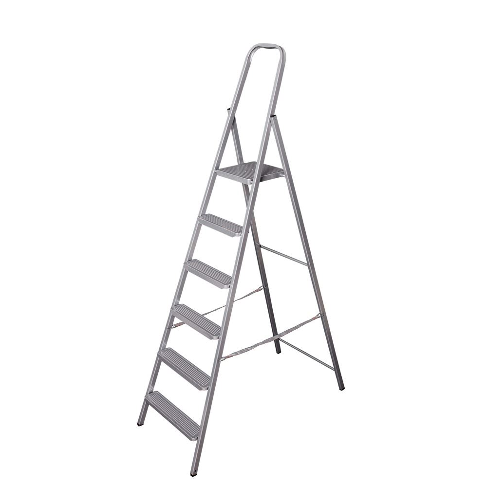 Eurogold Steel Home 6 lépcsős összecsukható fém létra (216) (216)