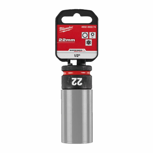ÜTVEFÚRÓ KUPAK 22mm 1/2'' SHOCKWAVE MILWAUKEE KÖNNYŰFÉM FELNIKHEZ