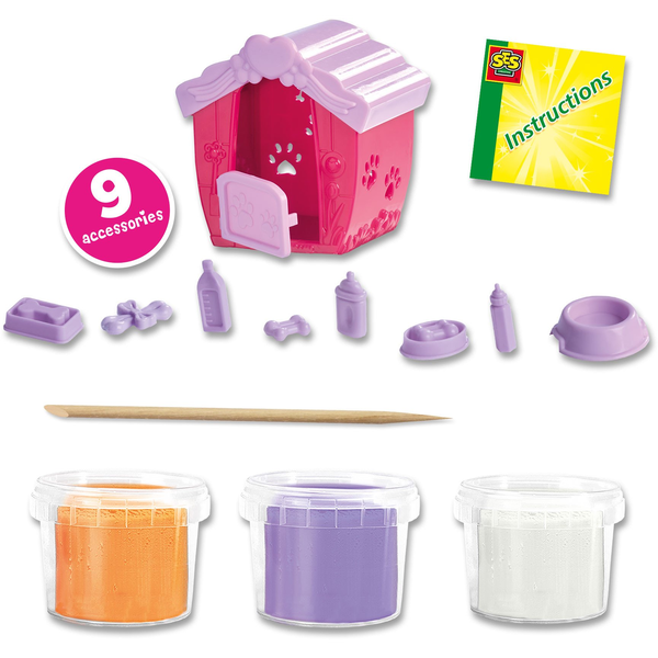 SES Creative Dough - Puppy's Modeleringsvoks Flerfarvet