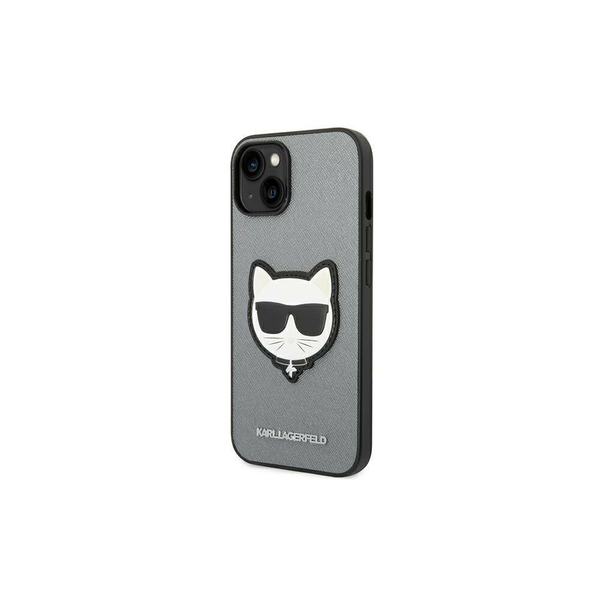 Калъф за телефон iPhone 14 Pro, Karl Lagerfeld, TPU/PC, сребрист