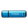 Kingston Technology IronKey Vault Privacy 50 USB flash meghajtó 128 GB USB C-típus 3.2 Gen 1 (3.1 Gen 1) Fekete, Kék