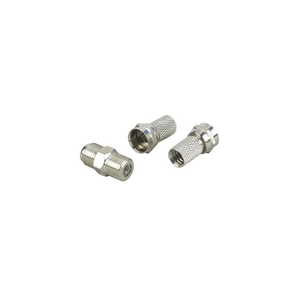 Schwaiger F-Verbinder Set 7,0mm  Silber