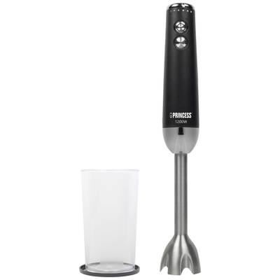 Princess 221229 0,7 L Nedsænkning blender 1200 W Sort, Rustfrit stål