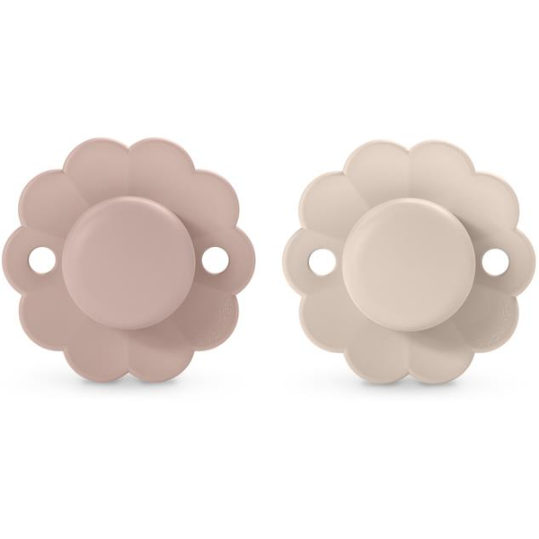Комплект от 2 физиологични залъгалки Suavinex, Силикон, Розово/Бежово