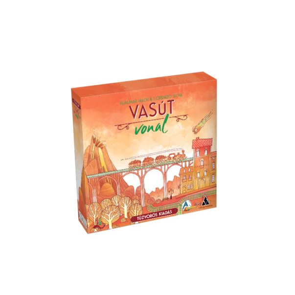 Delta Vision Vasútvonal - Tűzvörös kiadás társasjáték (18963) (Delta Vision 18963)