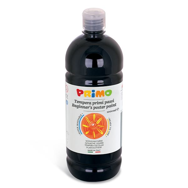 Primo 800 tempera 1000ml fekete (204BR1000800) (204BR1000800)
