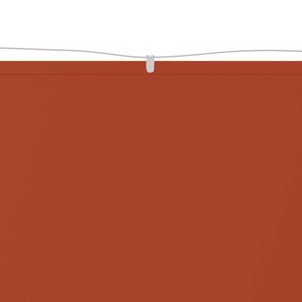 terrakotta oxford-szövet függőleges napellenző 200x360 cm (148375)