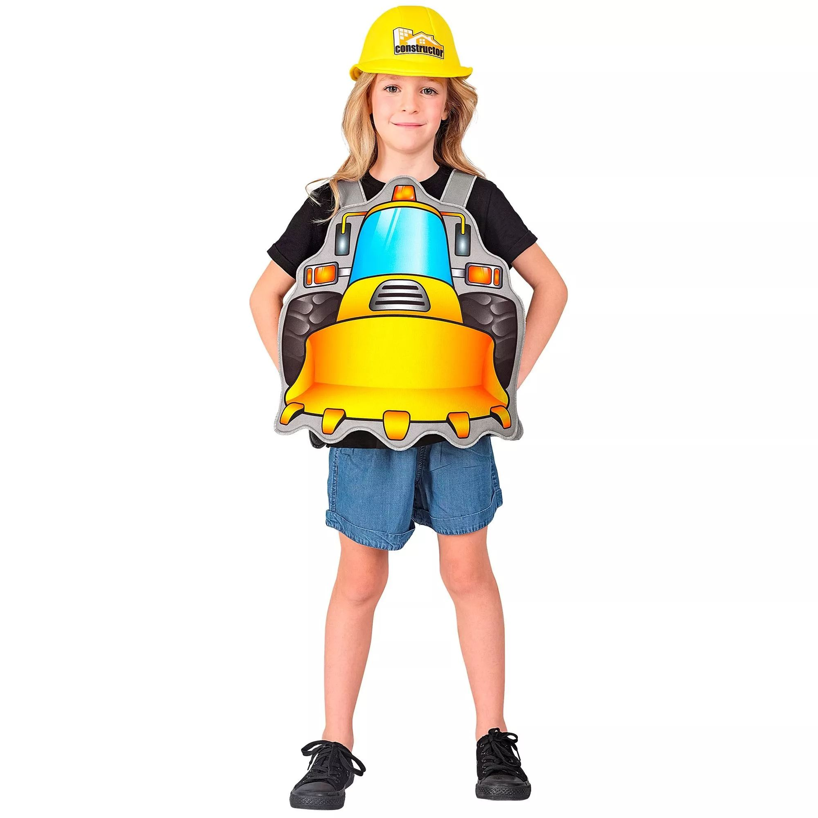 Widmann Homlokrakodó mintájú jelmez sisakkal gyerekeknek - 113 cm (21439)