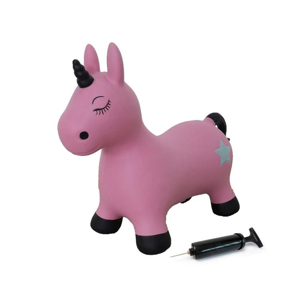 Unicornio Saltarín Con Bomba Rosa Jamara