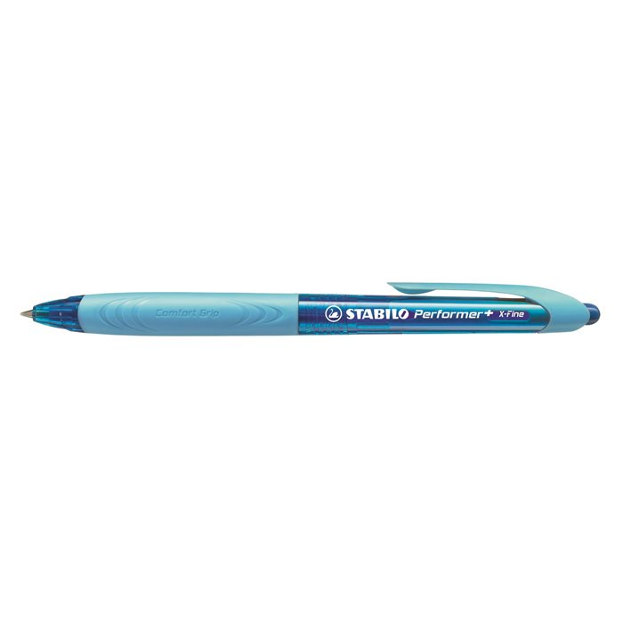 Stabilo Performer+ nyomógombos golyóstoll 0.38mm / kék (328/3-41)