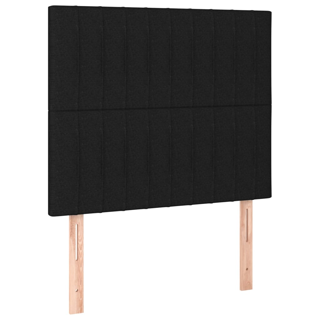 2 db fekete szövet fejtámla 90x5x78/88 cm (3116554)