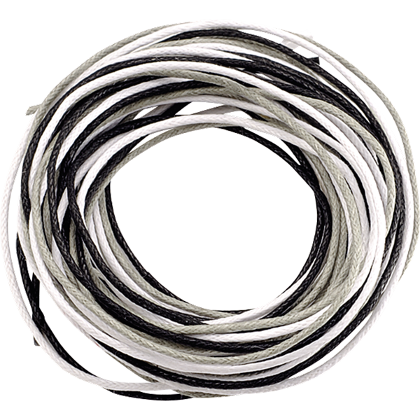 Knorr Prandell 1 mm 3x1,7 m fekete-fehér viaszolt zsinór (212290565)