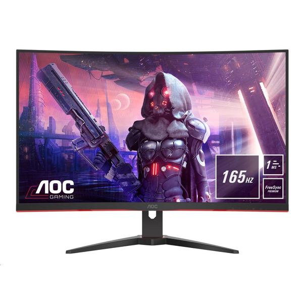 AOC G2 CQ32G2SE/BK LED display 80 cm (31.5") 2560 x 1440 Pixeles 2K Ultra HD Negro, Rojo