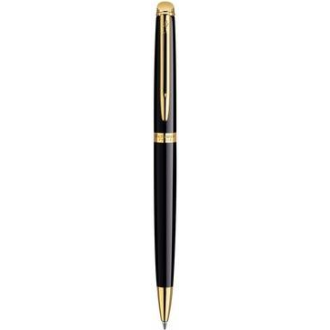 Waterman Hemisphere Elfordítással Kapcsolható Golyóstoll - Lakk Fekete, Fém, Arany Klipsz (WATE0099)