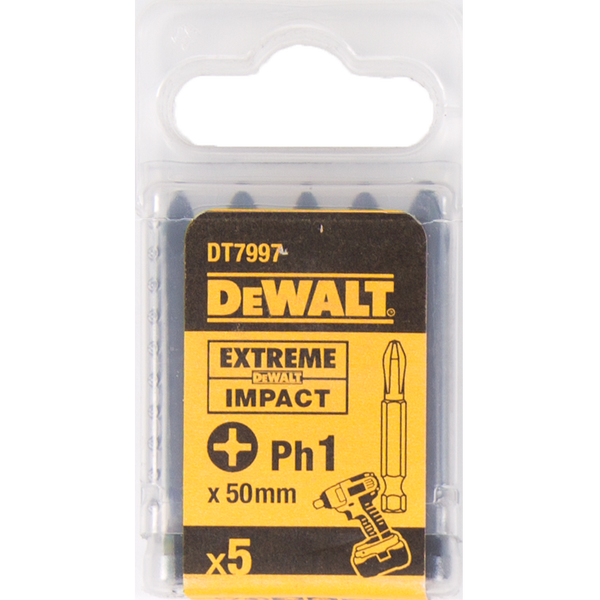 DEWALT Extreme Impact Bithegy PH1 x 57 mm 5 db