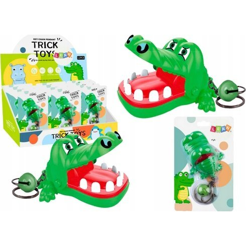 Harapós Krokodil Kulcstartó Csengő Zöld 20357 (20357)