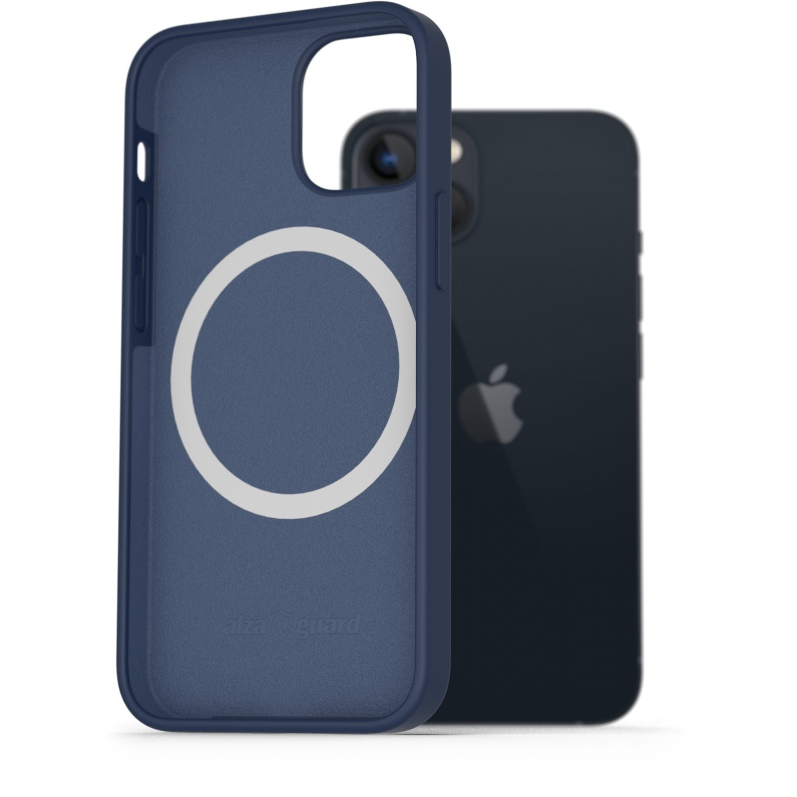 AlzaGuard Silicone Case Compatible with Magsafe iPhone 13 kék tok (AGD-PCMS16L)