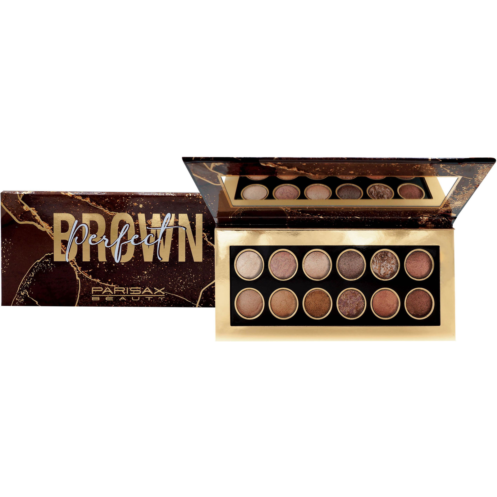 ParisAx paletta 12 szemhéjfesték barna (3700155368389)