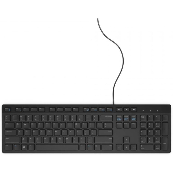 DELL KB216 клавиатура Универсален USB QWERTZ Швейцарски Черен