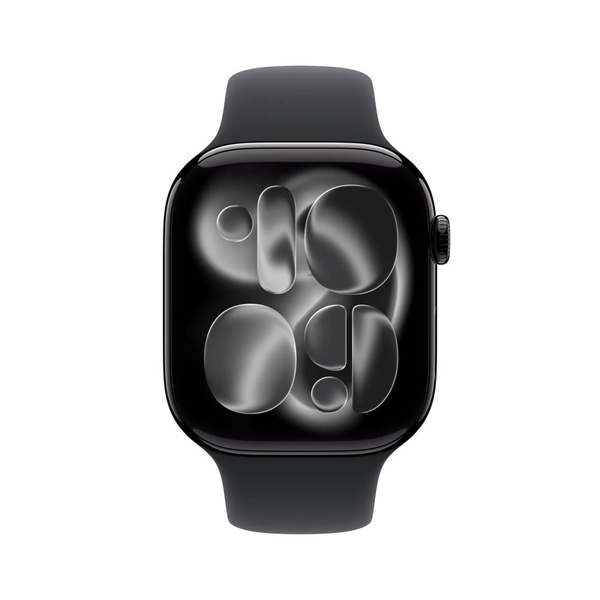 Apple Watch Series 11 GPS 42mm Jet Black Aluminium Case Black Sport Band M/L