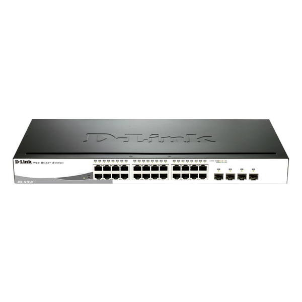 D-Link DGS-1210-24P netwerk-switch Managed L2 Gigabit Ethernet (10/100/1000) Power over Ethernet (PoE) Zwart
