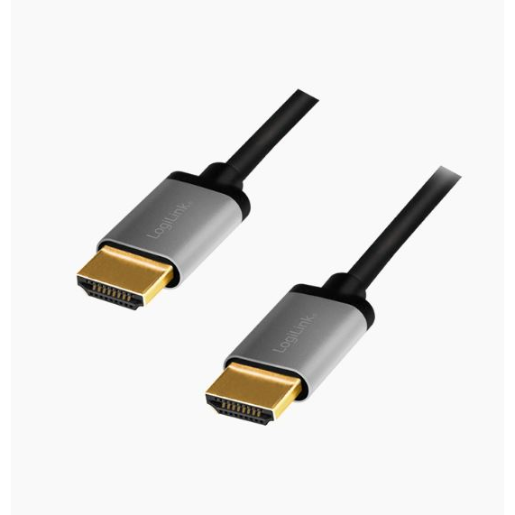 HDMI 1.00m 4K/60Hz LogiLink, aluminium
