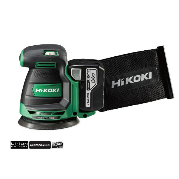 Hikoki akkus Excentercsiszoló 18V SV1813DA-WPZ 2x5Ah HITBOX kofferben