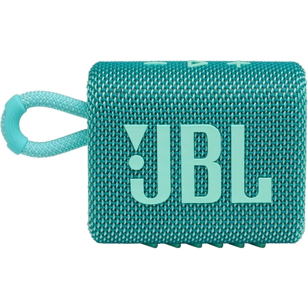 JBL Go 3 vízálló hordozható Bluetooth hangszóró kékeszöld (JBLGO3TEAL)