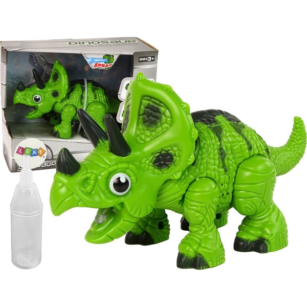 Interaktív Dinoszaurusz Triceratops Steam Water Sound Zöld 15165