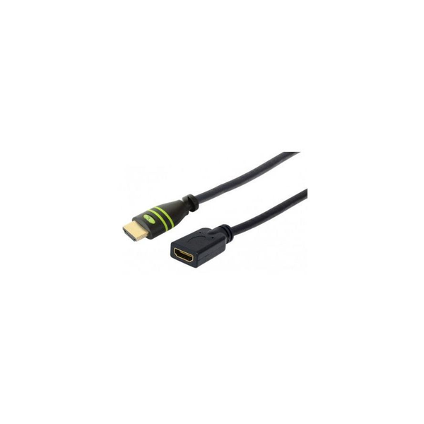 Techly ICOC HDMI-4-EXT018 HDMI-kabel 1,8 m HDMI Type A (Standard) Sort