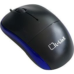 L-Link LL-2080-A Optikai USB Egér Fekete/Kék (LL-2080-A)