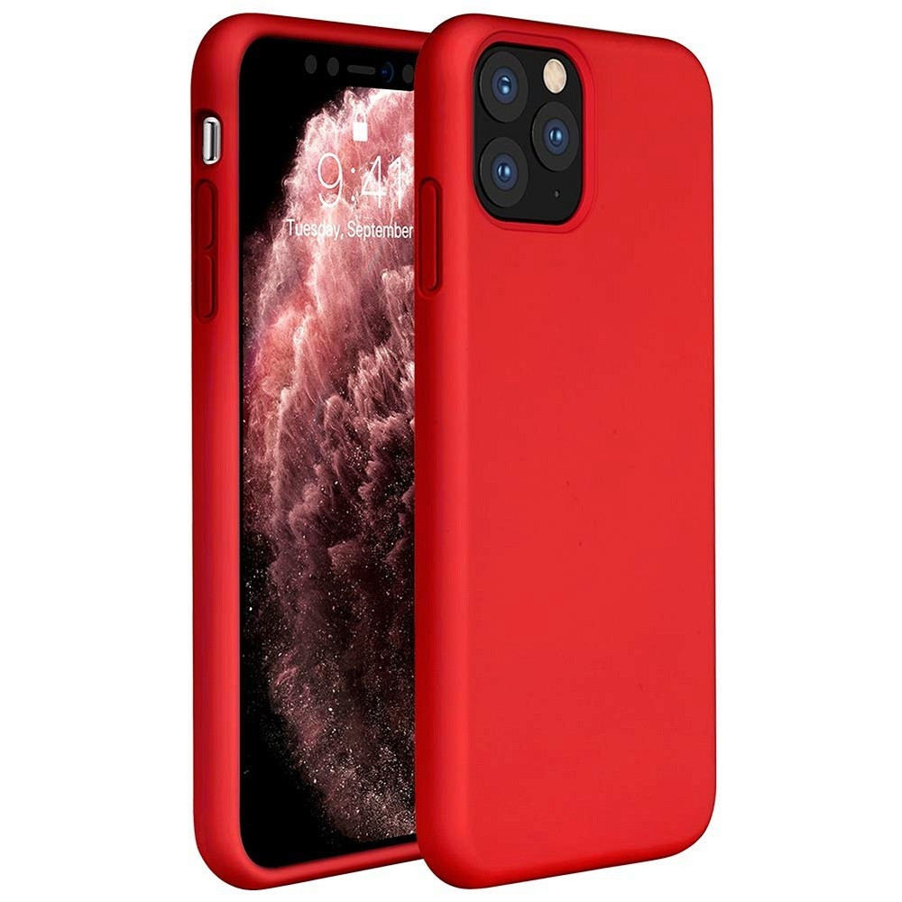 Xiaomi Redmi 9A / 9AT / 9i, Szilikon tok, Wooze Liquid Silica Gel, piros (103405)