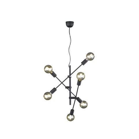 Trio 306700602 Cross 28W fekete függesztett lámpatest (t306700602)