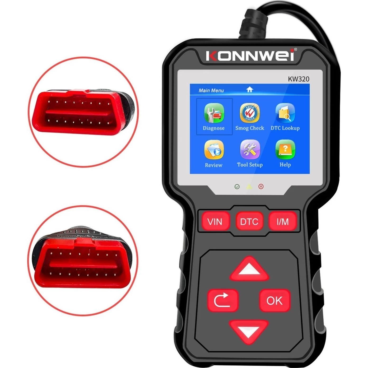 Konnwei KW320 Diagnosztikai Mérőműszer, OBD2 Szkenner (KW320)