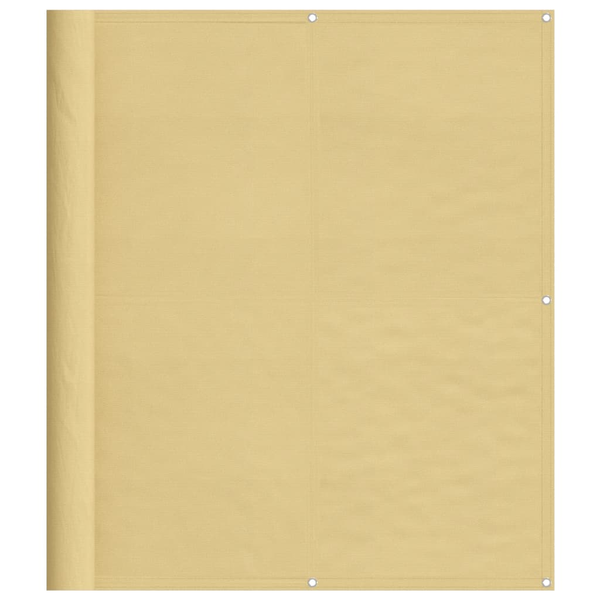 homokszínű 100% oxford poliészter erkélyparaván 120 x 800 cm