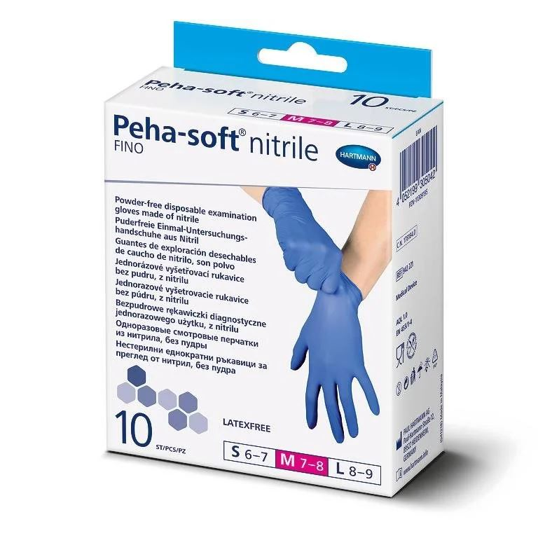 Hartmann Peha-Soft latexmentes megerősített gumikesztyű L 10db (4052199305073) (4052199305073)