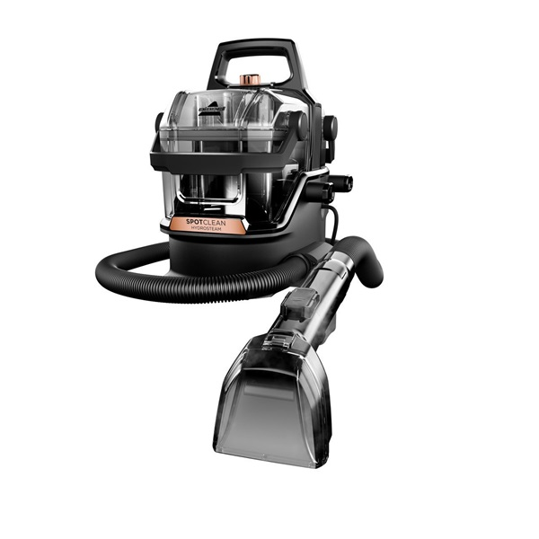 Bissell SpotClean Hydrosteam Pro Henger gőztisztító 1,9 L 1000 W Fekete, Réz, Átlátszó