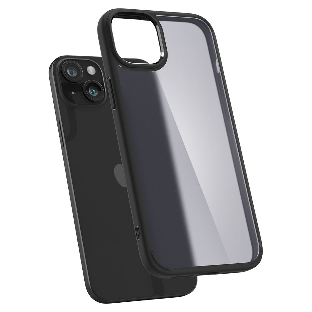 Spigen Ultra Hybrid iPhone 15 tok áttetsző fekete (ACS06797) (ACS06797)