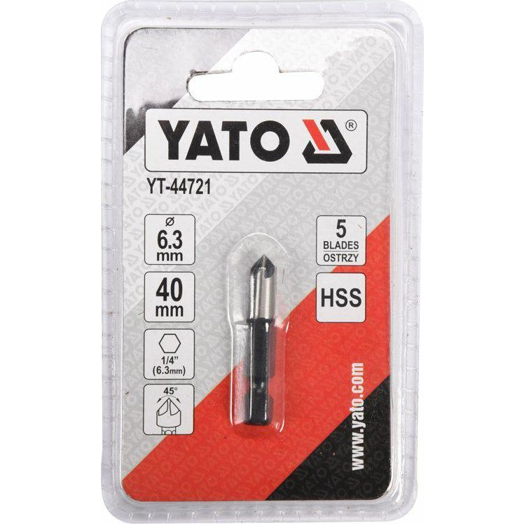 YATO Kúpos Süllyesztő Fémre 6,3 mm Bit Befogású HSS (YT-44721)