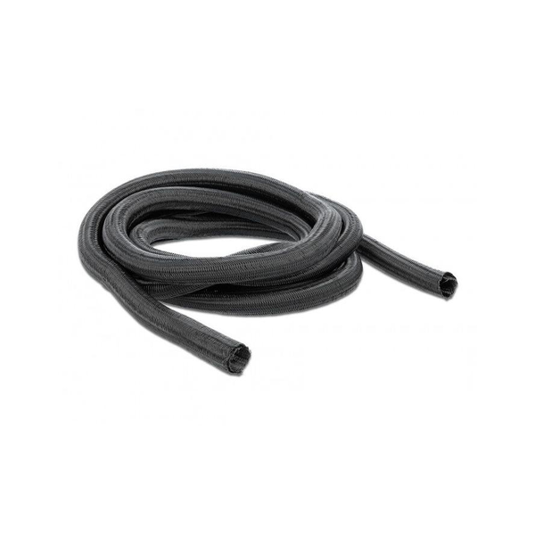 DELOCK Geflechtschlauch selbstschließend 10m x 19mm schwarz